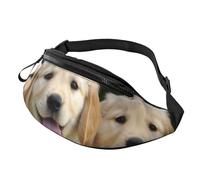 Golden Retriever Welpen-Gürteltasche für Männer und Frauen, modische Hüfttasche, Reise-Crossbody-Tasche mit verstellbarem Gurt, überall Gürteltasche, wasserdichte Brusttasche, Radfahren, Bauchtasche