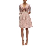 Golden Trachten Dirndl Set Horen 2tlg.Trachtenkleid Rosa geblümt 545GT (38)