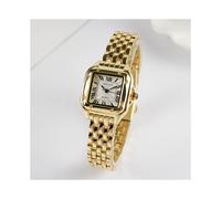 (Goldene, bohrfreie) Damenuhren im quadratischen Design, Marke 2024, Quarz-Armbanduhr für Damen, klassisch