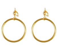 Goldene Creolen Piraten Ohrringe | Wir machen Party.de |