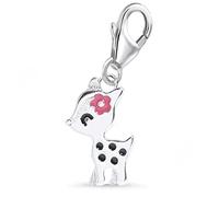 Goldene Hufeisen Charm Anhänger Kinder Rehkitz 925 Sterling Silber