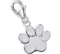 Goldene Hufeisen Pfötchen Charm Anhänger Pfote 925 Sterling-Silber Karabiner