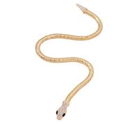 Goldene Schlange - Offenes Manschettenbarnband, stilvolle Schlangenform Schmuck | Hypoallergene Metallüberzug, sichere verstellbare Passform mit Strass, Abendbankett Partykleidung, Damenmode -Reisen