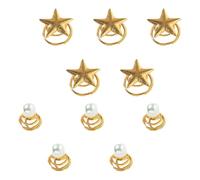 Goldene Spiralhaarspangen aus Legierung für Damen, 10 Stück | Brautfrisur und Zeremonie, Leicht zu Tragen und Aufzubewahren, Schonend für Kopfhaut und Haar