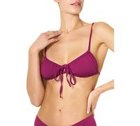 goldenpoint Bikini Damen Badeanzug Bustier Rüschen, Farbe Violett, Größe 80