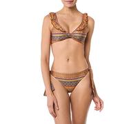 goldenpoint Bikini Damen Badeanzug Fester Triangel-BH Malindi, Farbe Mehrfarbig, Größe 85