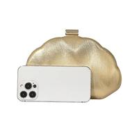 Goldfarbene Clutch Handtasche,Kunstleder, Mit Kettenriemen, Modisch Sowie Elegant - Cocktail-, Hochzeits- Und Abschlussball-Handtaschen - Für Hochzeit, Abschlussball, Formelle Anlässe, Pendeln Und Fre