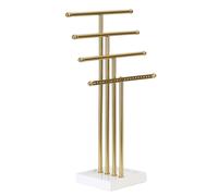 Goldfarbenes Schmuckregal in T-Form mit 4 Ebenen, für Mädchen zum Organisieren