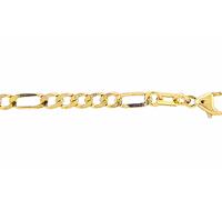 Goldkette ADELIA´S "Damen 333 Gold Figaro Halskette 50 cm Ø 3,3 mm", gold, Halsketten, Damen, 50, Gelbgold 333 Gold, Gelbgold 333, Gold, Goldkette, Goldschmuck für Damen (43177647-0) gold