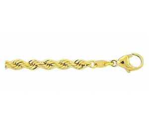 Goldkette ADELIA´S "Damen 333 Gold Kordel Halskette 45 cm Ø 3,8 mm", gold, Halsketten, Damen, 45, Gelbgold 333 Gold, Gelbgold 333, Gold, Goldkette, Goldschmuck für Damen (54293555-0) gold