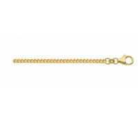Goldkette ADELIA´S "Damen Gold Schmuck 585 Gold Flach Panzer Halskette Ø 1,4 mm" Gr. 36, gold, Halsketten, Damen, 36, Gold, Goldkette, Goldschmuck für Damen (59194948-36) gold