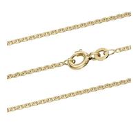 Goldkette Ankerkette 1,5 mm 333-585 - 750 Gold oder Silber vergoldet, Länge:45 cm, Material:925 Sterlingsilber vergoldet