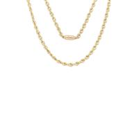 Goldkette FIRETTI "Schmuck Geschenk Gold 585, Kordelkette, Soprano, facettiert" Gr. 45, gold (gelbgoldfarben), Halsketten, Damen, 45, Gelbgold 585, B: 4mm, Goldkette, B:4mm (75899566-45) gelbgoldfarbe