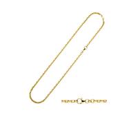 Goldkette JOBO "Ankerkette 3 mm" Gr. 45, gelbgold 333, Halsketten, Damen, 45cm, Gelbgold 333, Goldkette, 8 Karat 333 Gold diamantiert (71637315-45) gelbgold 333