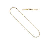 Goldkette JOBO, gold (gelbgold 333), Halsketten, Damen, Gelbgold 333, L: 45, Goldkette, Steg-Panzerkette 333 Gold 45 cm (40067613-0) gelbgold 333