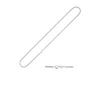 Goldkette JOBO, weiß (weißgold 585), Halsketten, Damen, Weißgold 585, L: 45, Goldkette, Schlangenkette 585 Weißgold 45 cm 1,4 mm (37512648-0) weißgold 585