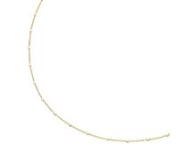 Goldkette LUIGI MERANO "Ankerkette massiv mit würfelförmigen Zwischenteilen, Gold 375", gold, Halsketten, Damen, 45cm, Gelbgold 375, Goldkette (36237921-0) gold