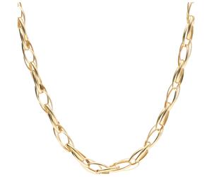 Goldkette LUIGI MERANO "Doppelankerkette, Gold 585", gold, Halsketten, Damen, 45cm, Gelbgold 585, Goldkette, Topseller (67525929-0) gold
