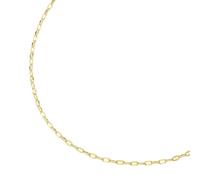 Goldkette LUIGI MERANO "fantasieförmig mit diamantierten Gliedern, Gold 375", gold, Halsketten, Damen, 45cm, Gelbgold 375, Goldkette (35114240-0) gold