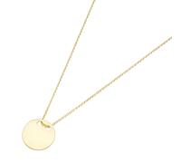 Goldkette LUIGI MERANO "kleines Plättchen, Gold 585", gold, Halsketten, Damen, 45cm, Gelbgold 585, Goldkette (47768257-0) gold