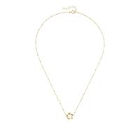 Goldkette LUIGI MERANO "mit Blüte-Anhänger, Gold 375", gold, Halsketten, Damen, 43cm, Gelbgold 375, Goldkette (54681824-0) gold