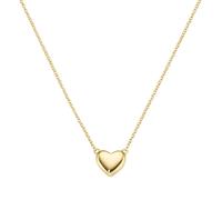 Goldkette LUIGI MERANO "mit einem kleinen Herz, bombiert, Gold 375" Halsketten Gr. 45 cm, Gelbgold 375, goldfarben (gold) Damen Goldketten (67734765-0)