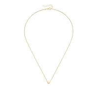 Goldkette LUIGI MERANO "mit rundem Anhänger, Gold 375", gold, Halsketten, Damen, 43cm, Gelbgold 375, Goldkette (33397857-0) gold