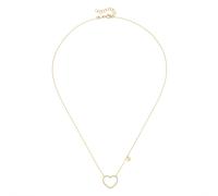 Goldkette LUIGI MERANO "mit zwei Herzen, Gold 375", gold, Halsketten, Damen, 45cm, Gelbgold 375, Goldkette (59152716-0) gold