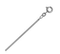 Goldkette ONE ELEMENT "Halskette Panzerkette aus 585 Weißgold Ø 1,4 mm" Gr. 50, silber, Halsketten, Damen, 50, Gold Weißgold 585, Gold, Weißgold 585, Goldkette (50985627-50) silber