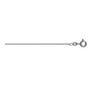 Goldkette ONE ELEMENT "Halskette Rundankerkette aus 333 Weißgold Ø 1,1 mm" Gr. 45, silber, Halsketten, Damen, 45, Gold Weißgold 333, Gold, Weißgold 333, Goldkette, Fein gearbeitet - angenehm zu tragen
