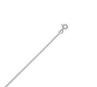 Goldkette ONE ELEMENT "Halskette Rundankerkette aus 333 Weißgold Ø 1,2 mm" Gr. 45, silber, Halsketten, Damen, 45, Gold Weißgold 333, Gold, Weißgold 333, Goldkette, Sanfte Linie - unaufdringlich und ge