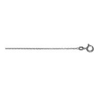 Goldkette ONE ELEMENT "Halskette Rundankerkette aus 333 Weißgold Ø 1,3 mm" Gr. 50, silber, Halsketten, Damen, 50, Gold Weißgold 333, Gold, Weißgold 333, Goldkette, Harmonisch gestaltet - ruhiges Desig