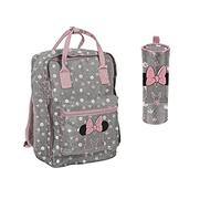 Goldkids 2er Set Minnie Rucksack Schulrucksack Tagesrucksack Freizeit Sport Schule Stiftemappe Mädchen