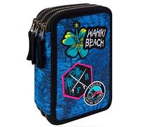 Goldkids COOLPACK XXL Federtasche Federmappe Federmäppchen 44-teilig mit Aufnäher gefüllte Schüleretui 3-stöckig 20 x 13,5 x 7 cm inkl. Füller Füllhalter Patrone