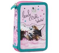 Goldkids Katze Cat Cleo & Frank Federmäppchen - 27 TLG. Federtasche Kinder Federmappe Federmäppchen 20 x 12,5 x 4 cm gefüllt inkl Füller