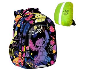 Goldkids - Rucksack Schulrucksack Teenager Kinderrucksack für Jungen und Mädchen mit Stitch Motiv - Regenschutz