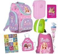 Goldkids - Schulranzen für Jungen und Mädchen - Schul-Rucksack für Kinder mit Federmäppchen - Schuhbeutel und Hausaufgabenheft - Monster High Motiv - 1-3 Klasse