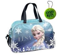 Goldkids - Sporttasche Kinder für Mädchen & Jungen - Umhängetasche mit Frozen ELSA Motiv - Schwimmtasche mit verstärktem Boden - Trainingstasche 40 cm x 25 cm x 15 cm