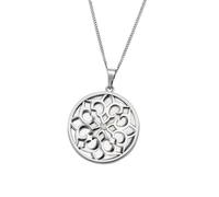 Goldmaid Anhänger mit Kette 925/- Sterling Silber Perlmutt weiß 45cm Damen