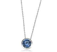 Goldmaid Collier Halskette 925 Sterlingsilber blauer Zirkonia