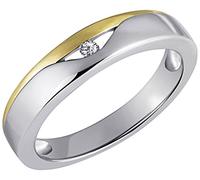 Goldmaid Damen-Ring 925 Sterling Silber rhodiniert Diamant Gr.56 (17.8) Sd R4260SG56 Verlobungsring Diamantring