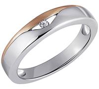 Goldmaid Damen-Ring 925 Sterlingsilber rot vergoldet 1 Zirkonia Gr. 52 roségold Schmuck