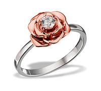 Silberring GOLDMAID Fingerringe Gr. 19, Silber 925 (Sterlingsilber), rosegold (bicolour) Damen Fingerringe (320989-19)