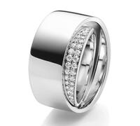 goldmaid Damen Ring Silver Moon 925 Sterlingsilber sehr massiv 26 Zirkonia Hochglanz (56)