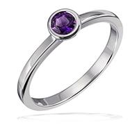 Goldmaid Damenring True colors 925 Sterlingsilber 1 Amethyst lila facettiert 4,0 mm