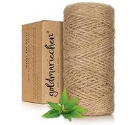 goldmariechen Premium Juteschnur - 200m Kordelband mit ca. 2mm Stärke - aus 100% natürlichen Materialien - Juteseil für Garten, Basteln, DIY und Geschenkverpackungen