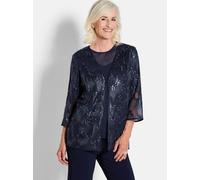 Goldner Blusenjacke Damen marine, 44