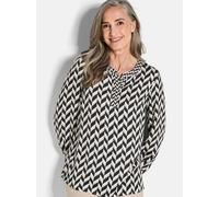 Goldner Blusenshirt Damen schwarz, 46