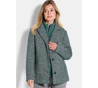 Goldner Bouclé-Jacke Damen smaragd, 54