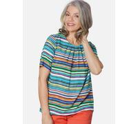 Goldner Druckbluse Damen mehrfarbig, 38